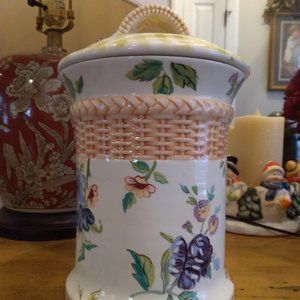 New Tracy Porter Canister from The Cottage Rose Collection